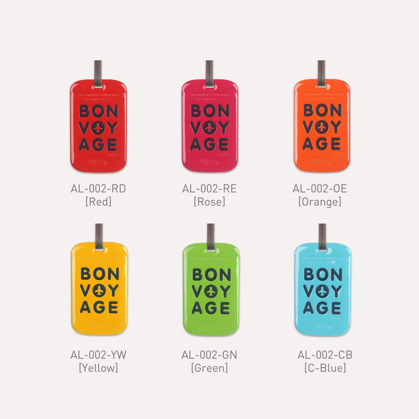Etiquette de bagage Bon Voyage