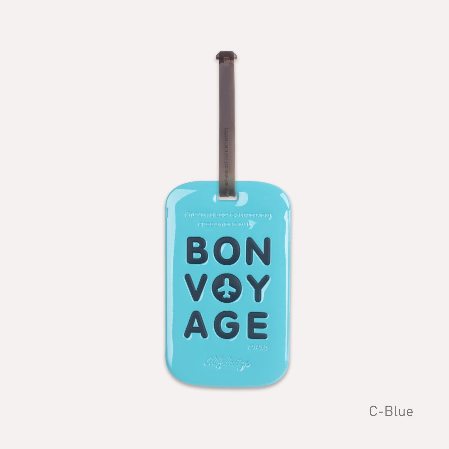 Etiquette de bagage Bon Voyage