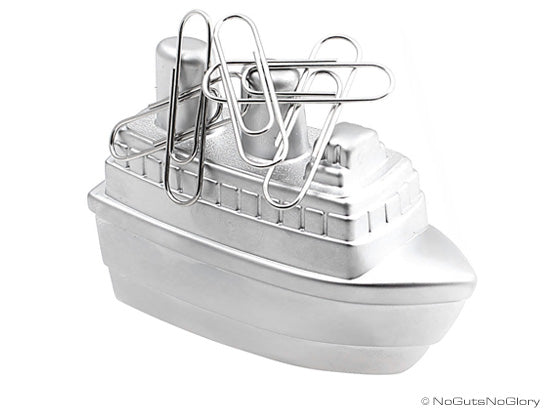 Taille Crayon et Aimant à trombones Bateau Meta[l]morphose | Boutique d'objets cadeaux designs canardvoyageur.com